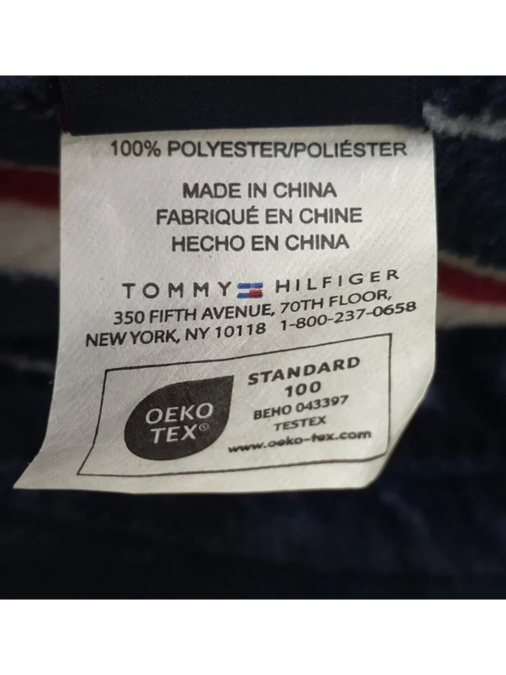 Tommy Hilfiger Super Soft Plush Throw Blanket 50